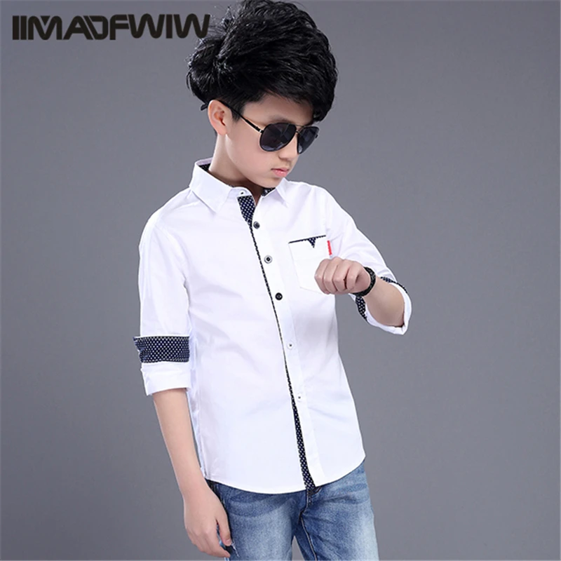 Летняя хлопковая рубашка для мальчиков новинка 2021 Корейская версия модная