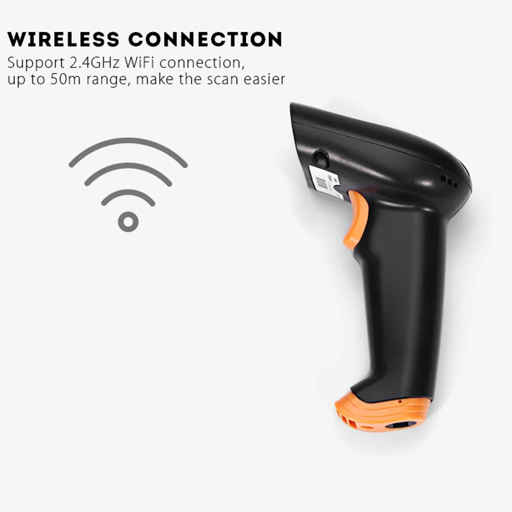 Nteumm S2 2.4 ГГц Беспроводной Wi Fi беспроводной сканер штрих кода 120 просматривает/S Store