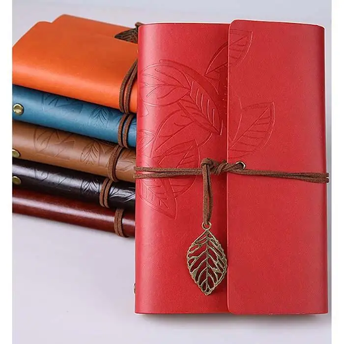 Портативный блокнот со съемными листами для путешествий желтый красный