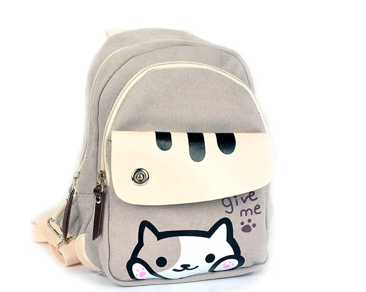 Harajuku Горячая Аниме Kawaii Neko Atsume Cospaly Мини Печать джинсовые рюкзаки для девочек-подростков женские школьные сумки Mochila Escolar
