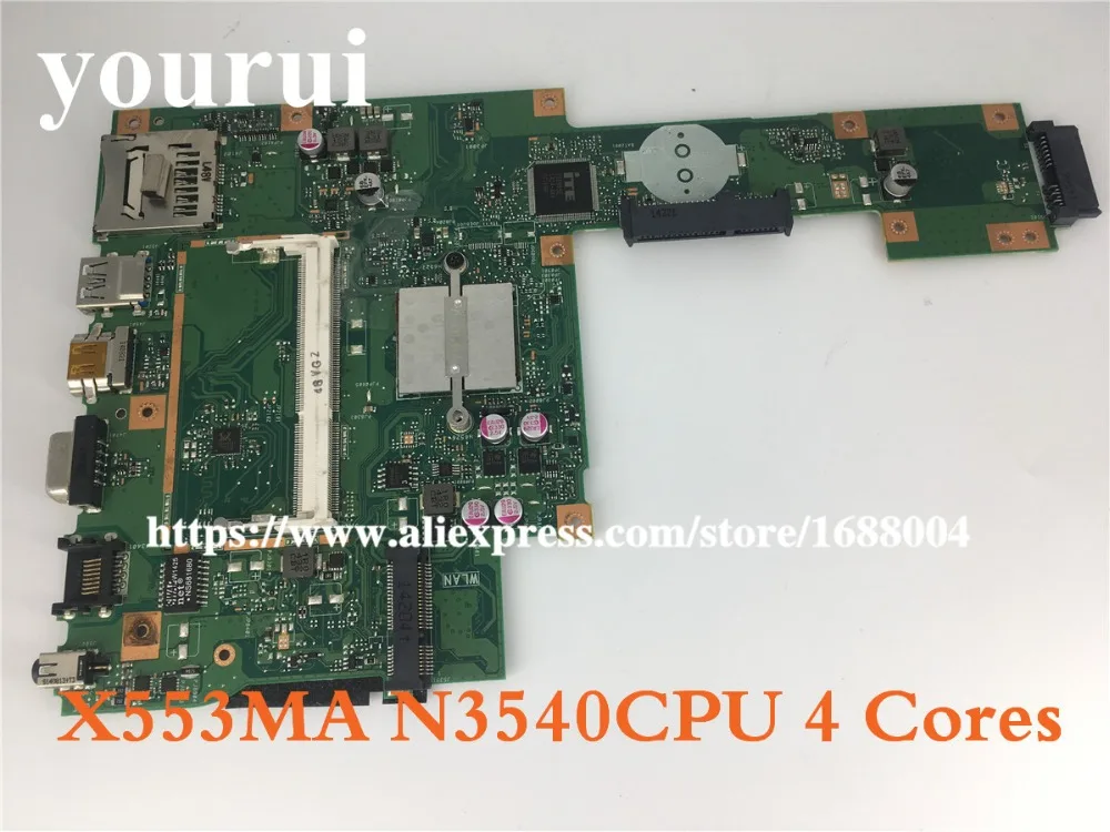 X553MA материнская плата для ноутбука ASUS X553MA X553M A553MA D553M F553MA K553M Тесты оригинальная материнская плата N3530/N3540 4core Процессор