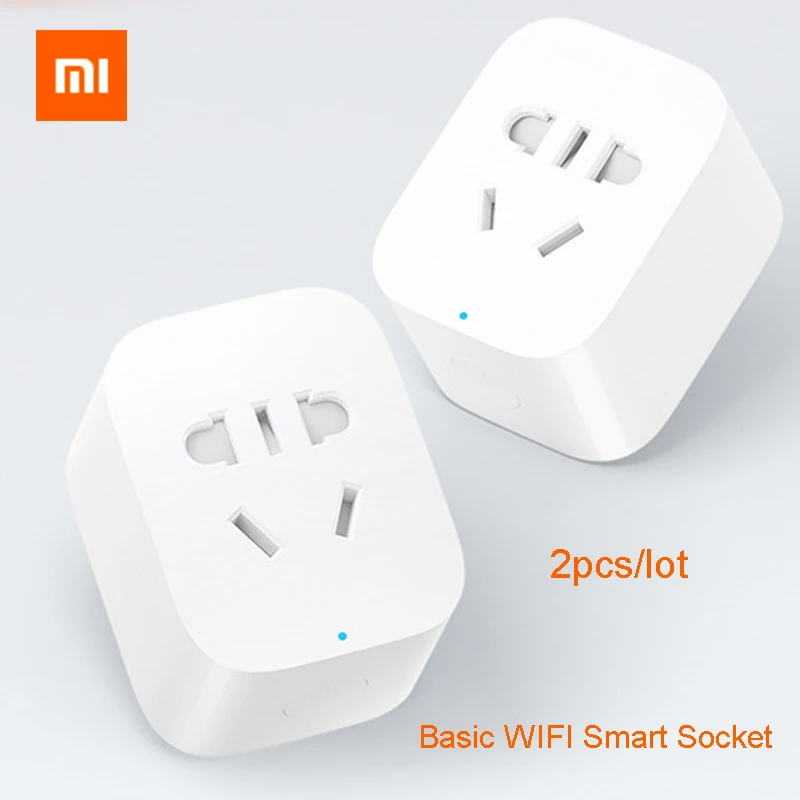 2 шт./лот оригинальная смарт розетка Xiaomi базовая Беспроводная дистанционная