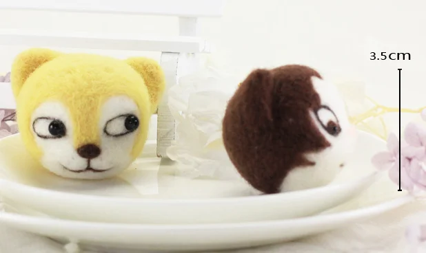 Хрустящий Куриный мультяшный животный набор шерстяной Набор для вышивки