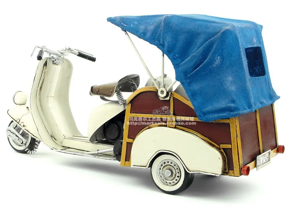 Ретро VESPA Piaggio с фургоном в европейском стиле модель мотоцикла креативный мини