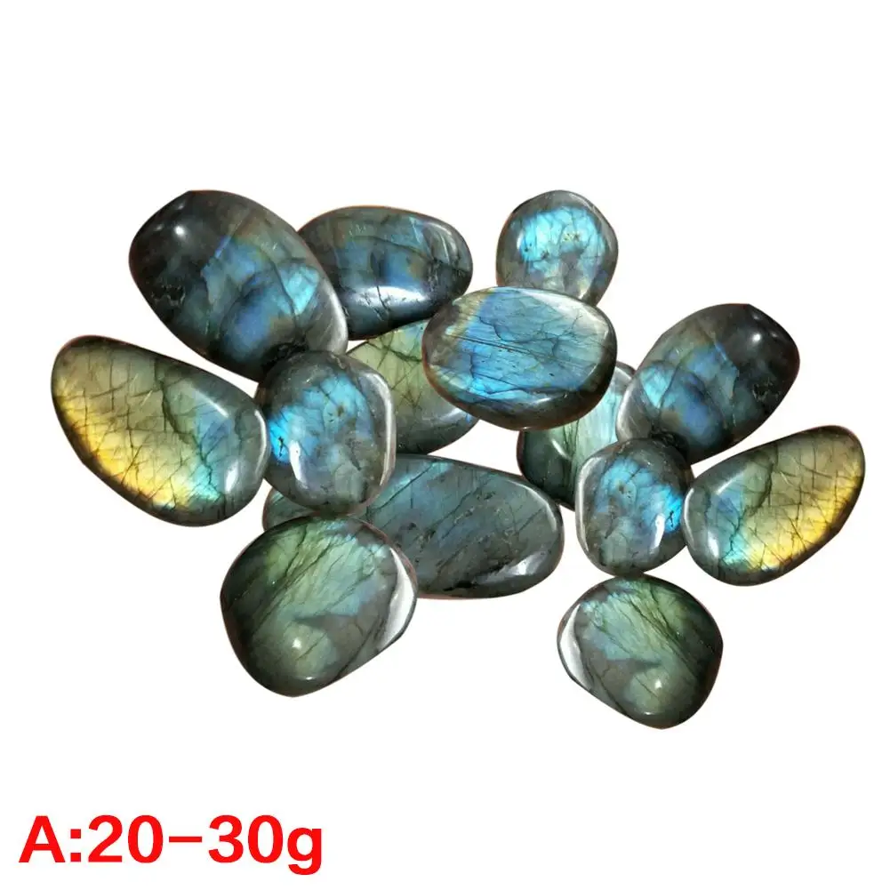 

Natural Crystal Moonstone Raw Gemstone Ornament Polished Quartz Labradorite Handicraft For Fish Tank Decorations #BW