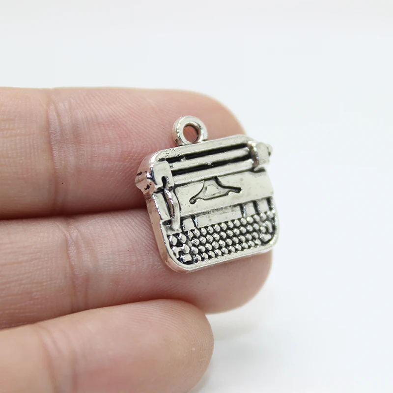 

15 шт.-18x18 мм Подвески для принтера, Античные тибетские серебряные подвески для принтера