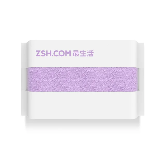 Purple Xiaomi ZSH полиэфирен антибактериальное полотенце молодой серии хлопок 5 цветов высоко абсорбирующие для ванной полотенце для лица и рук - Цвет: Purple