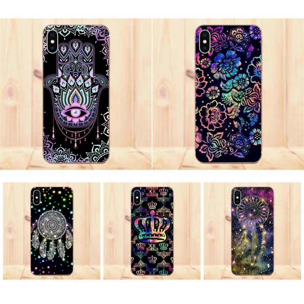 Модный мягкий чехол в стиле бохо для Huawei G7 Y6 II Y7 Xiaomi Redmi Note 2 3 5 Mi 4 4C 4I 5S 5X 6X 8 SE
