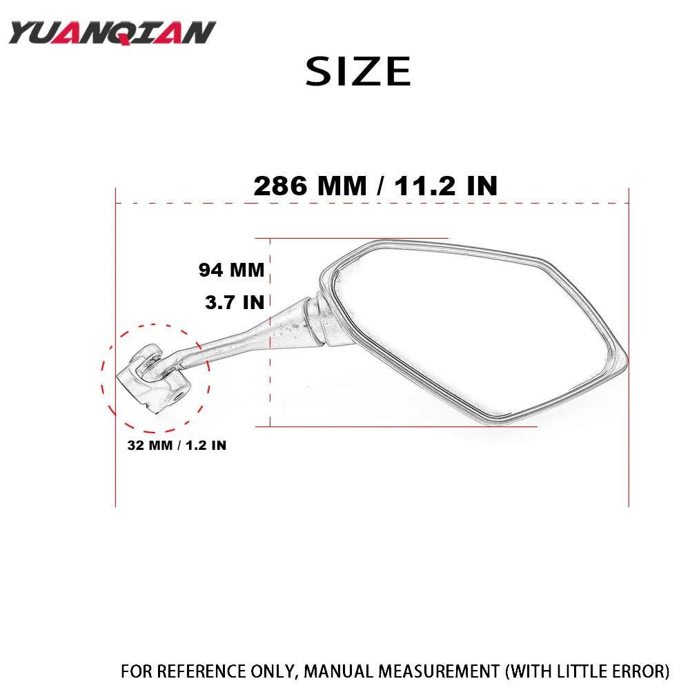 Мотоциклетное зеркало черное боковое заднего вида для Yamaha YZF 600 YZF600 R1 R6 R25 R3 R125 R1S 2012