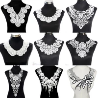 white embroidery flower lace neckline fabric diy lace collar sewing craft neckline trimming decoration scrapbooking