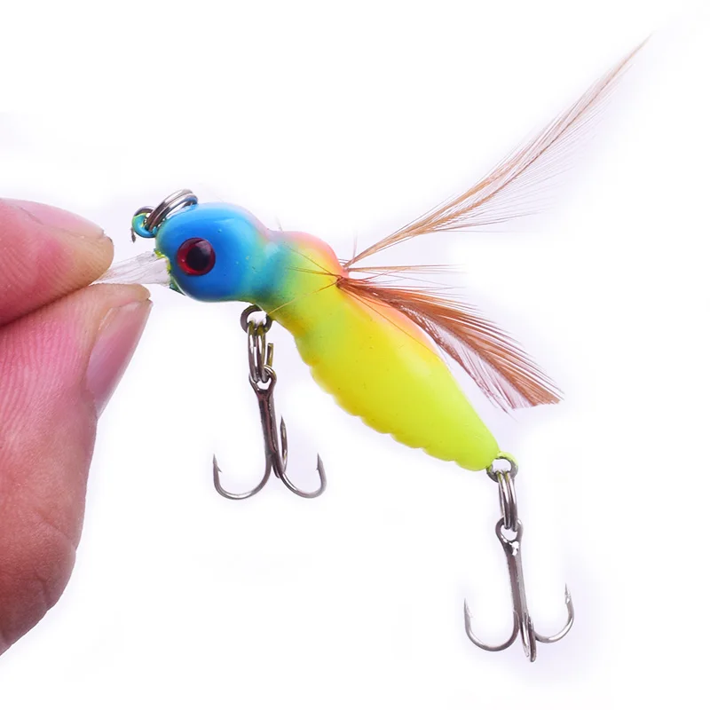 1 шт. искусственная жесткая приманка в виде пера 45 мм 3 5 г|lure spinner|spinner spooninsect lure |