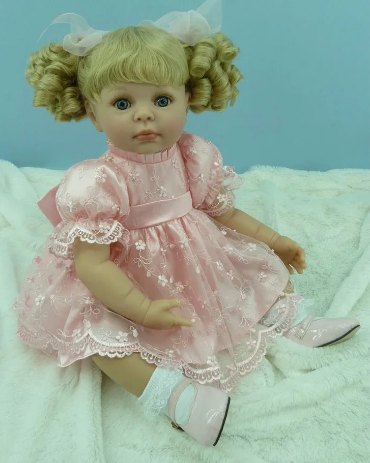50 см силиконовые виниловые Reborn Baby Doll девушка Brinquedos реалистичные сопутствующие
