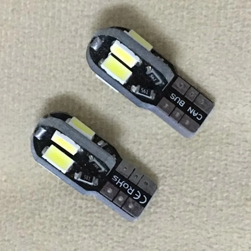 Светодиодная CAN шина T10 W5W 1 шт. 194 168 5730 t10 8SMD без ошибок 12 В автомобильные лампы