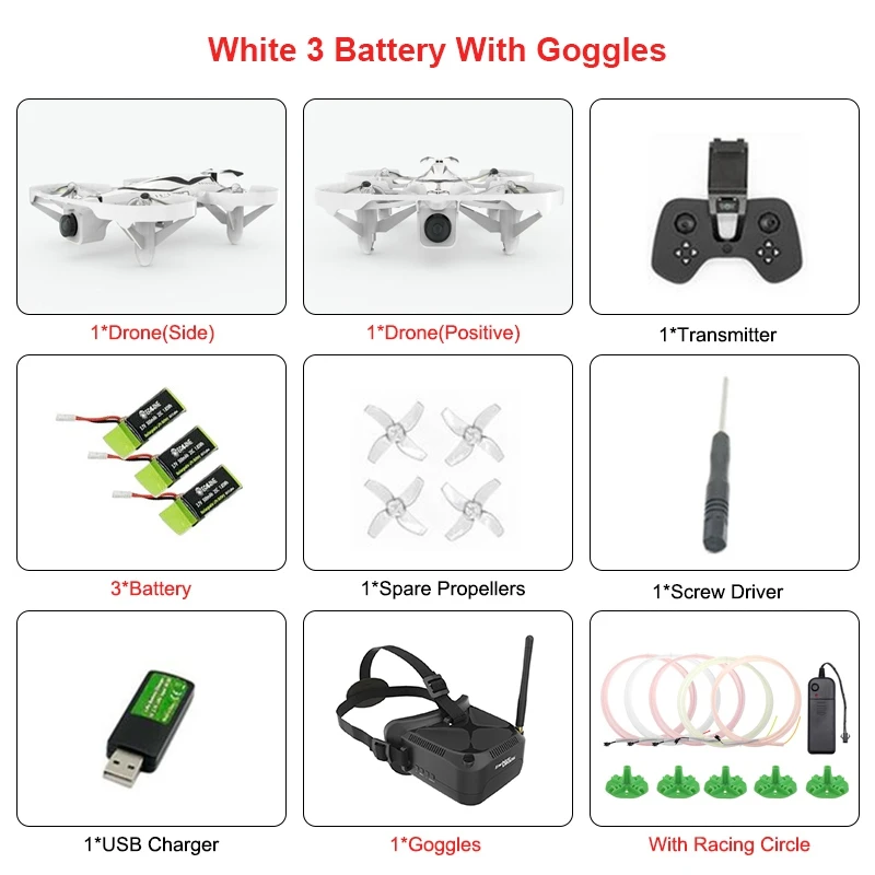14 Eachine E013 плюс микро гоночный Дрон с видом от первого лица с защитой от черепаха режим w/5,8G 48CH 1000TVL Камера VR006 очки - Цвет: 14