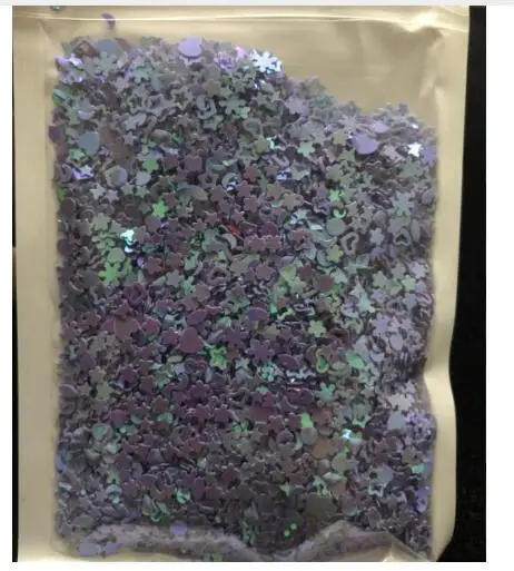 15purple 20 г микс Стиль Снежинка Лазерная Блестки для ногтей художественные вещи ювелирные изделия, подвески, аксессуары DIY ручной работы Kawaii блестки хлопья - Цвет: 15purple