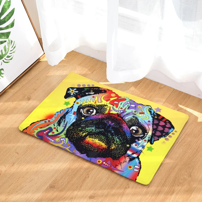Приветственный напольный коврик с 5 рисунками фланелевый ковер для гостиной