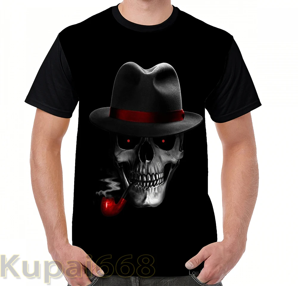 Забавная футболка с графическим принтом мужские топы футболки женская черепом и