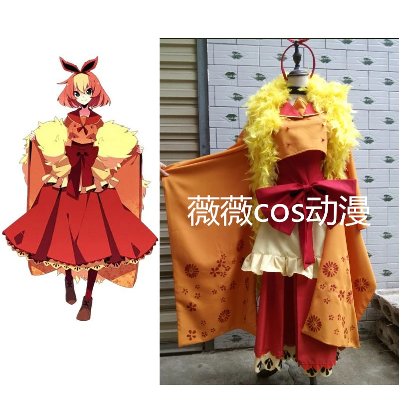 

2016 Anime Hot Flamara Costume Flareon Cosplay Women Halloween Costumes Party Pyroli Dress customized
