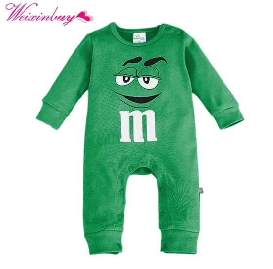 Newborn Baby Rompers Cartoon Autumn Long Sleeve Cute Cotton Boy Girl Jumpsuits Clothes 0-18M Climb Rompe | Мать и ребенок