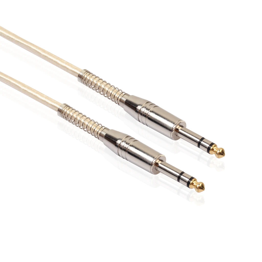 REXLIS Nylon Aux Cable 6.35mm Male to Jack Audio for electric guitar tuning table 1/1.8/3/5/10/15/20M | Электроника