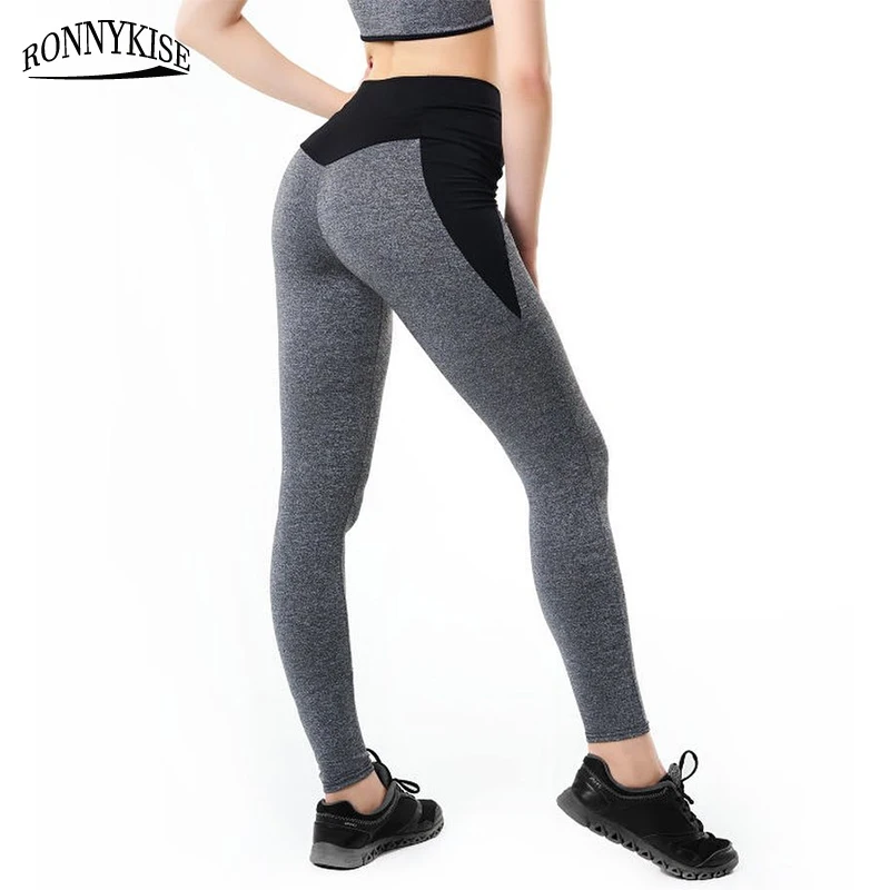 Женские хлопковые леггинсы с вышивкой RONNYKISE модные облегающие длинные штаны