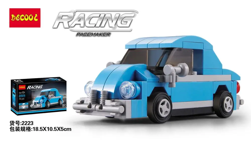 Decool 2220-2223 Mini Cooper/T1 Van/Beetle/smart строительные блоки кирпичи детские развивающие