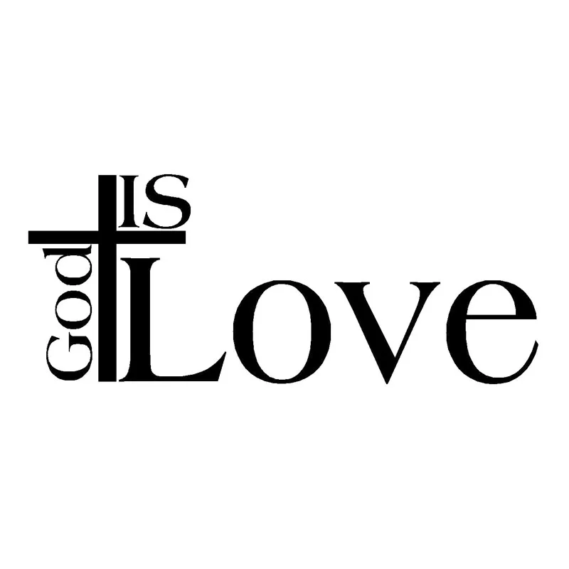 14.5X5.9CM GOD IS CROSS LOVE Оригинальная виниловая наклейка для мотоцикла автомобиля