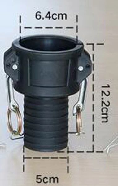 Красный Сверхмощный Поли Camlock Муфта пожарный насос шланг фитинг шланг Хвост адаптер клапан - Цвет: Красный
