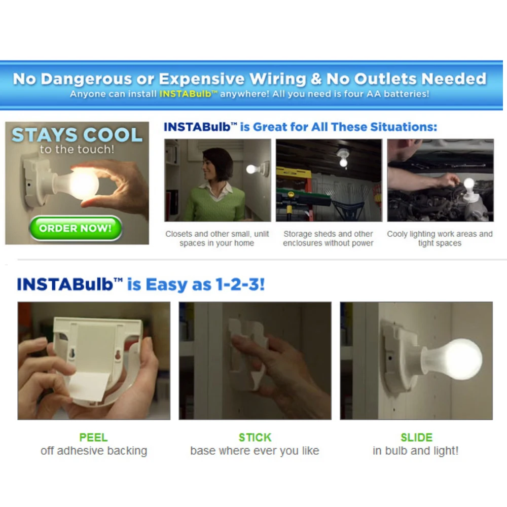 1 шт. Кабинет Шкаф лампы беспроводные беспроводной батарейках ночник портативный