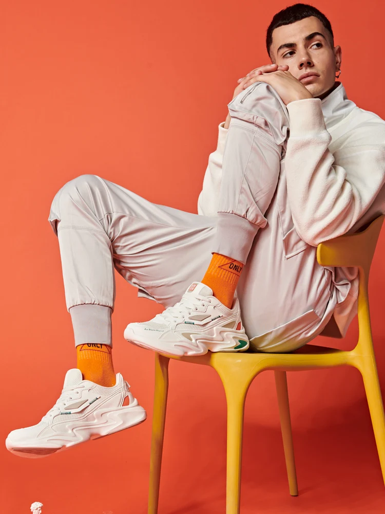 Мужские кроссовки для бега в стиле ретро на 361 градусе Дышащие стильные