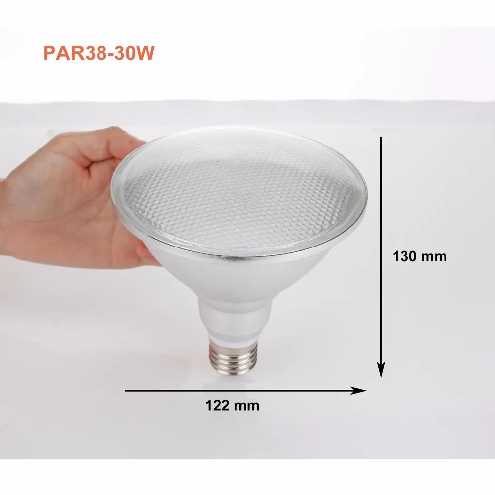 E27 Светодиодный светильник с регулируемой яркостью 2835 SMD PAR20 PAR30 PAR38 14 Вт 24 Вт 30 Вт теплый белый светильник яркий кукурузный светильник высокой мощности 1 шт