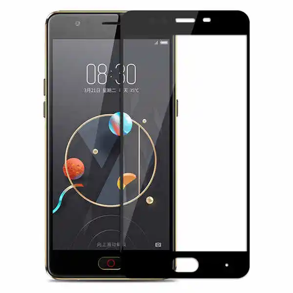 Black 2 шт закаленное стекло для zte Nubia M2/M2 Lite 9H 2.5D Премиум Защитная пленка для экрана для zte Nubia M2/M2 Lite m2lite 5,5" - Цвет: Black
