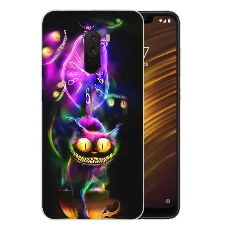 Силиконовый чехол с сердцем для Xiaomi Pocophone F1 Mi 5S Plus 5X 6X A1 A2 8 lite 9 SE Max 3 Pro Note 2 кошкой