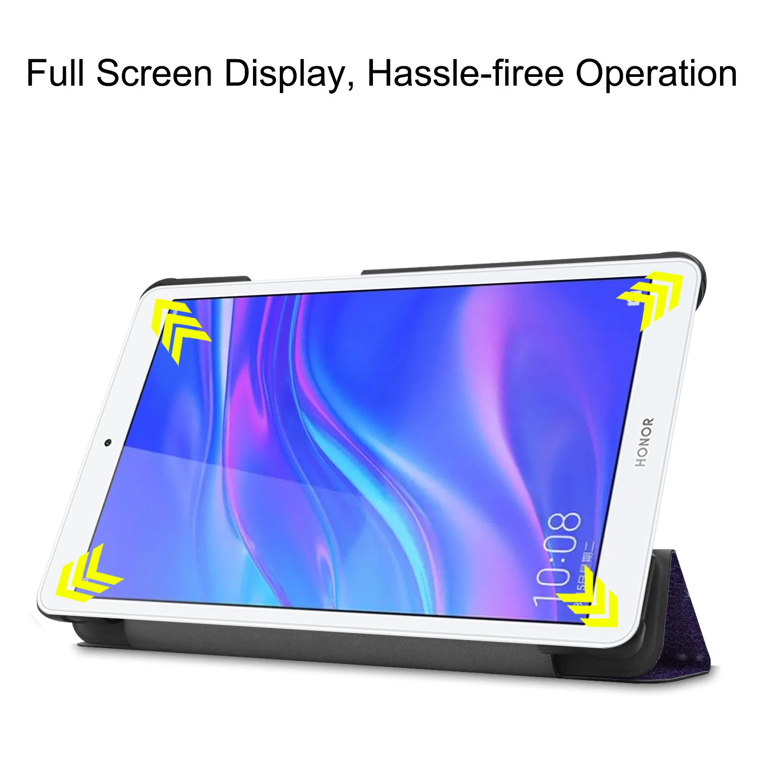 Ультра тонкий чехол для huawei Mediapad T5 8 0 дюймов из искусственной кожи на магните с