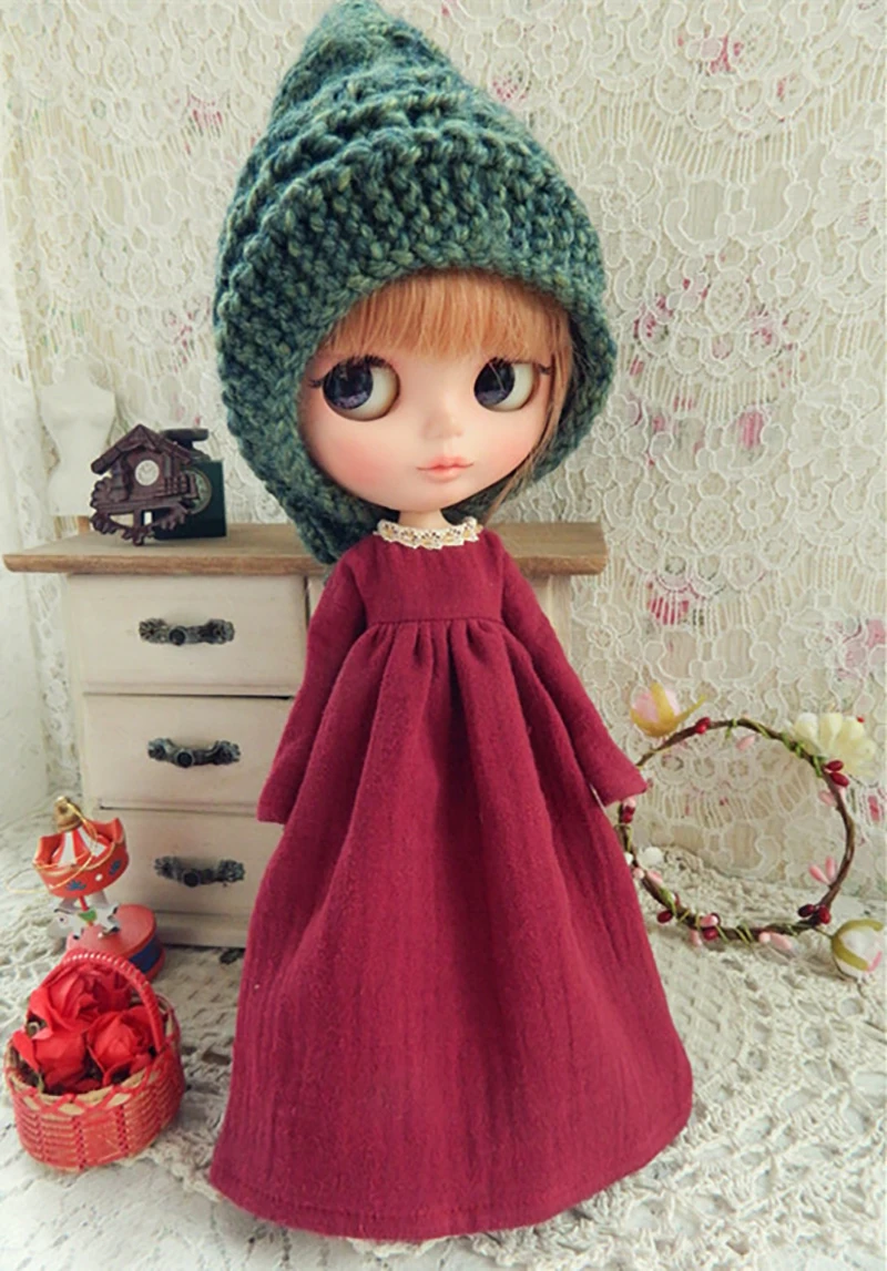 Новинка, длинное платье в стиле Mori, Одежда для куклы Blyth, юбка blyth, Azone Licca Pullip 1/6, кукольная одежда, аксессуары