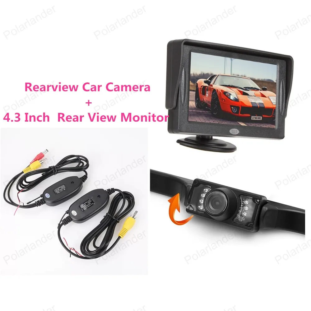 

4.3 inch 480x234 resolution TFT LCD Color Display Pocket-sized Rear View Monitor with Car Camera Rearview ,free shipping