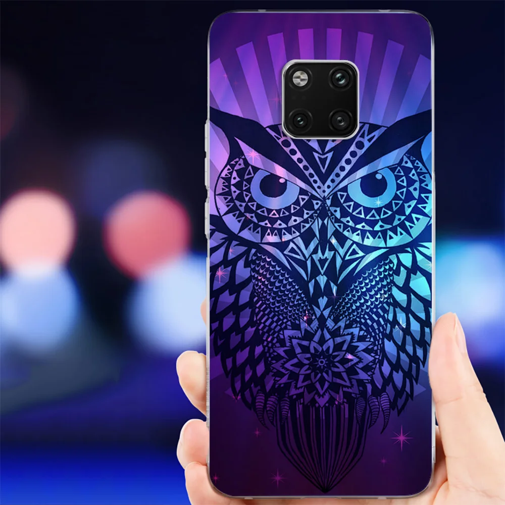 IYICAO мультяшная Сова мягкий силиконовый чехол для телефона Huawei Mate 10 20 Lite Pro Nova 2 2i 3 3i