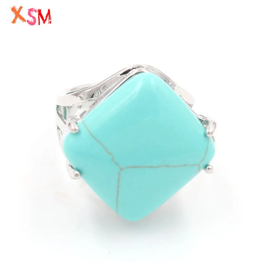 

xinshangmie WholeSale 10 Pcs/Lot Resizable Ring Mixed Natural Crystal Stone Adjustable Ring For Women Reiki Charms Jewelry Gift
