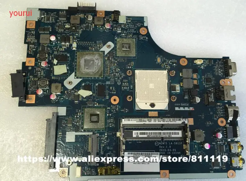 Оригинальная материнская плата MBPUU02001 MB. PUU02.001 NEW75 LA 5911P для acer aspire 5551 5552 5650m VGA|motherboard