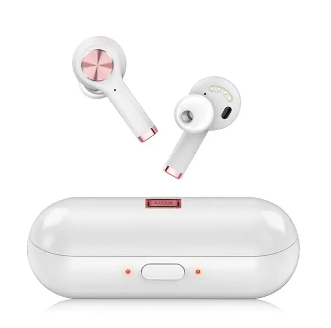white Новейшая 19 языков голосовой переводчик TWS наушники Беспроводная bluetooth-гарнитура Смарт гарнитура для перевода Bluetooth 5,0 в наушниках - Цвет: white