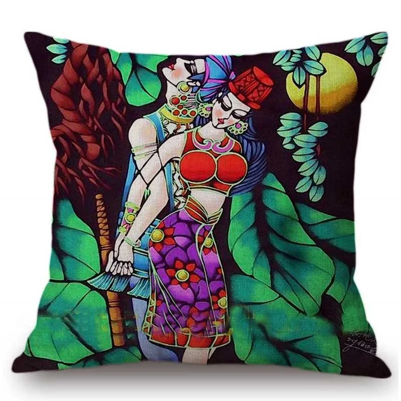 2018 абстрактный Художественный Цветочный экзотический культурный чехол для