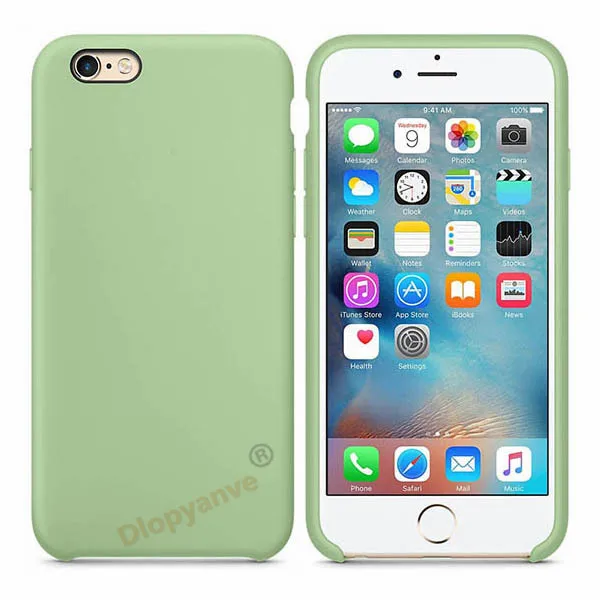 mint Есть официальный силиконовый чехол с логотипом для Apple Iphone 7 8 6 6S Plus 5 5S SE чехол для Iphone X XS MAX XR чехол для телефона - Цвет: mint