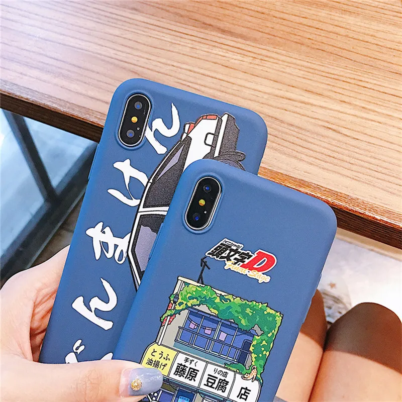 GYKZ аниме автомобиль тофу магазин телефонные чехлы для iPhone 7 XS MAX XR X 8 6 6s Plus