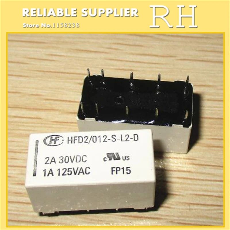 10 шт./лот реле HFD2-012-S-L2-D HFD2-005-S-L2-D HFD2-024-S-L2-D 1A 10PIN Магнитное реле с механической блокировкой