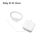 Музыкальный шнур с вытягивающим шнуром, белая детская кроватка, колокольчик, детская игрушка, случайные песни