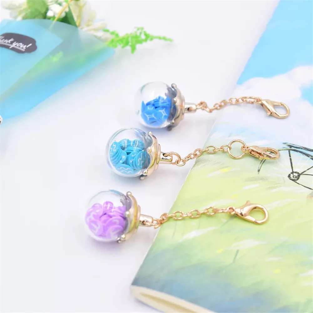 

6pcs Starry Sky Constellation Gel Pens 0.5mm Ball Pendant Neutral Pen Cute Stationery School Signature Pen Office Supplies