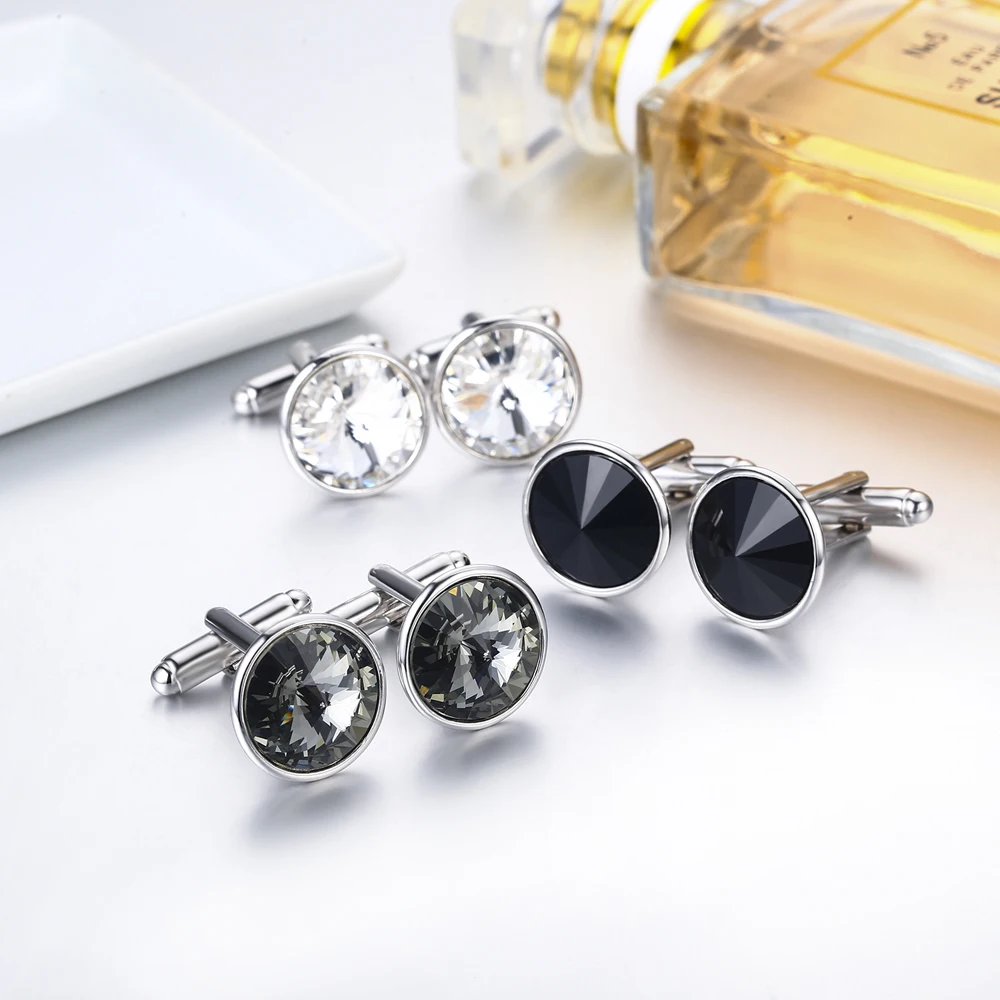 100% Австрия Хрустальные С Платиновым Покрытием Запонки для мужчин | Украшения и