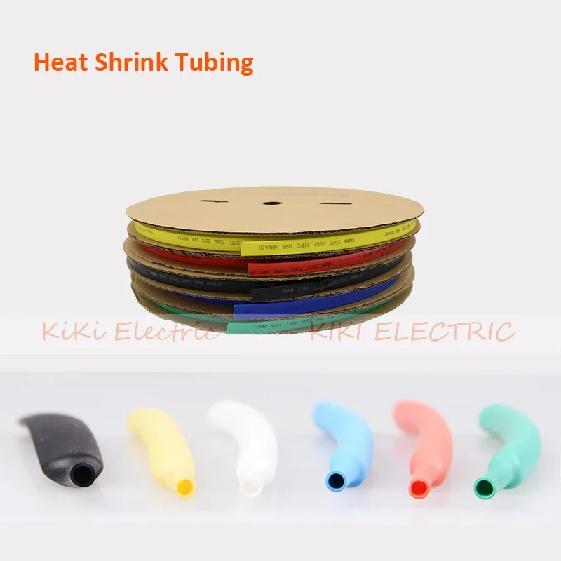 

wholesale and retail! 1KV 8mm Dia. Heat Shrinkable Tube Black Shrink Tubing 100M/roll Heat shrink tubing for wire protect