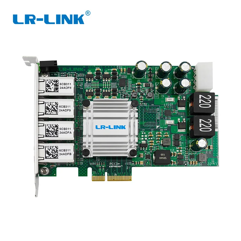 Устройство видеозахвата LR Link 9724HT POE + Gigabit Ethernet четырехпортовый разъем PCI Express RJ45