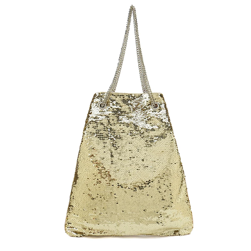 Женская сумка 2019 модная с блестками блестящая вышитая бисером на плечо высокое